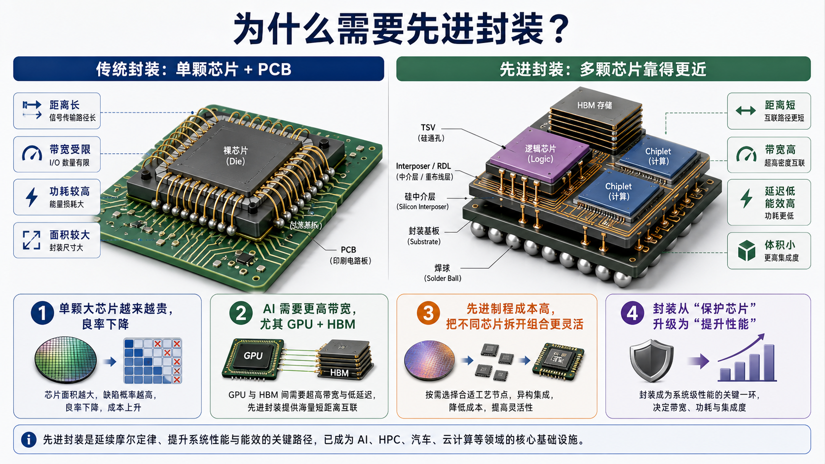 为什么需要先进封装示意图